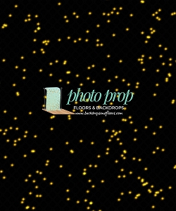 Gold and Black Stars POSING FABRIC 50x60
